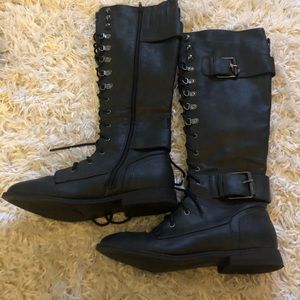 JustFab lace up boots